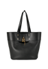 Aby Medium, &pound;450, Handbags, Black, Leather, Front view